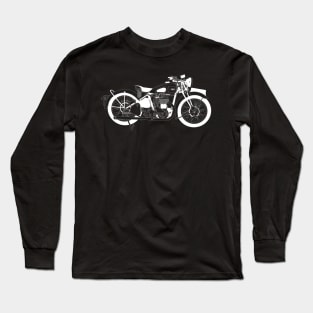 BSA M20 White Outline T-Shirt Long Sleeve T-Shirt